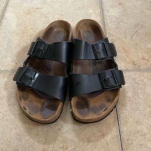 Birkenstock Arizona Leather Slides Size 8 or 38